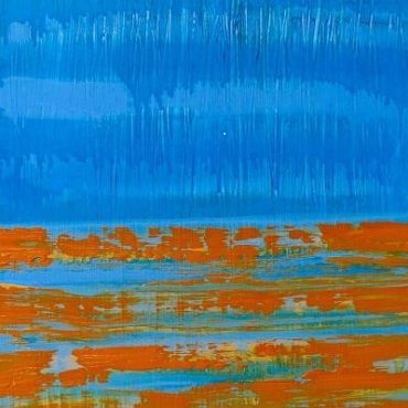 Beach 100, abstract sea painting by Mark Glassman